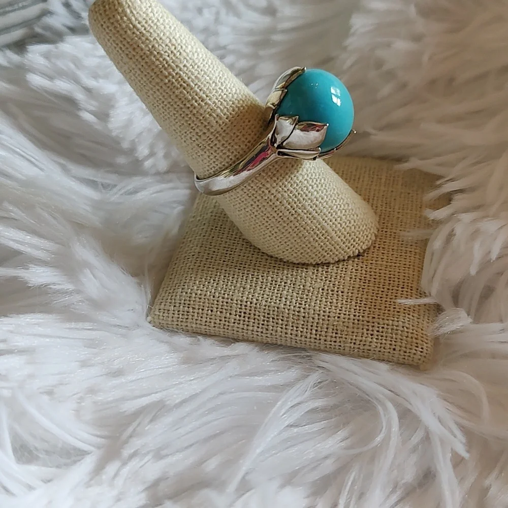 Sleeping Beauty Turquoise Ring - Picture 3 of 7